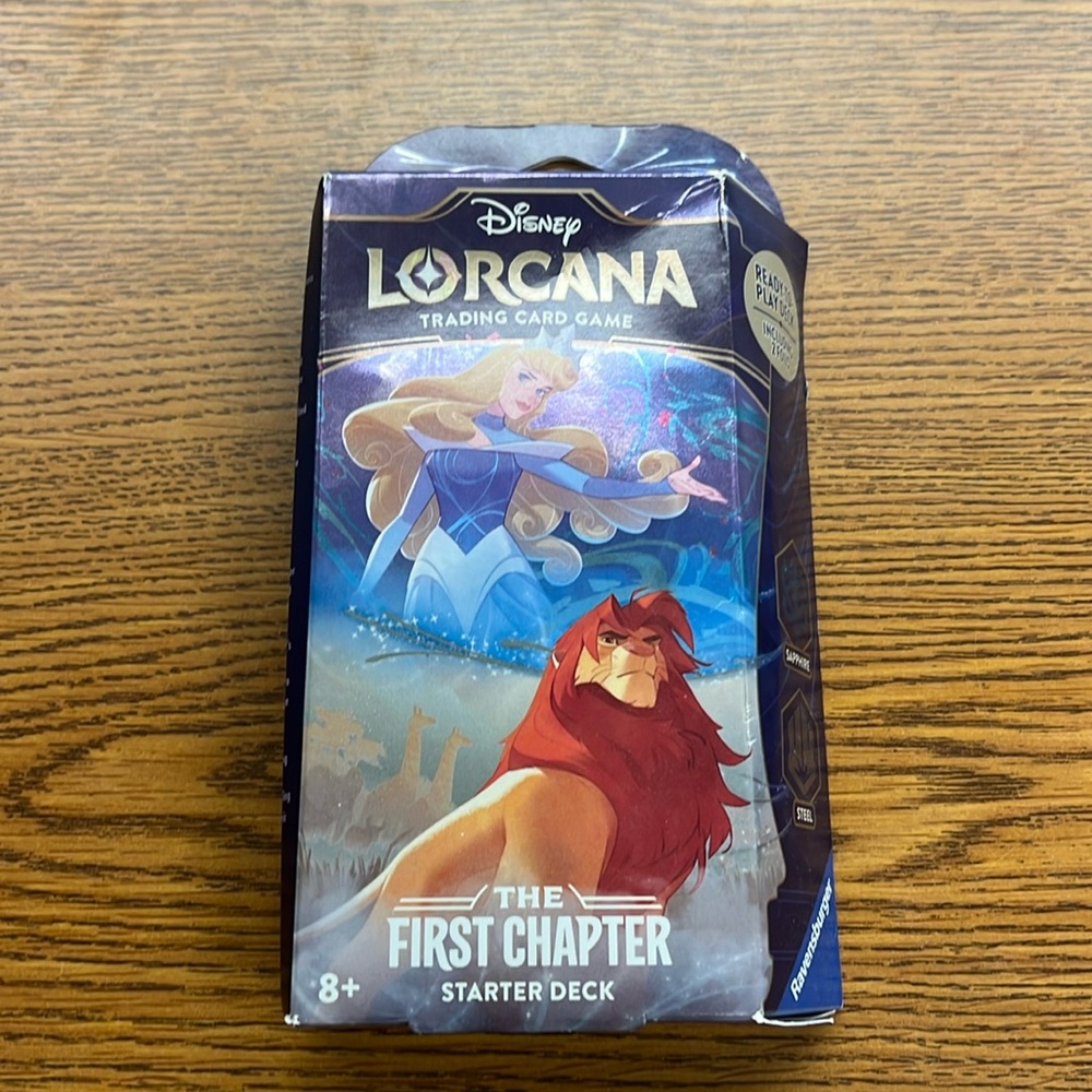 Disney Lorcana Sapphire/Steel First Chapter Starter Deck Aurora Simba